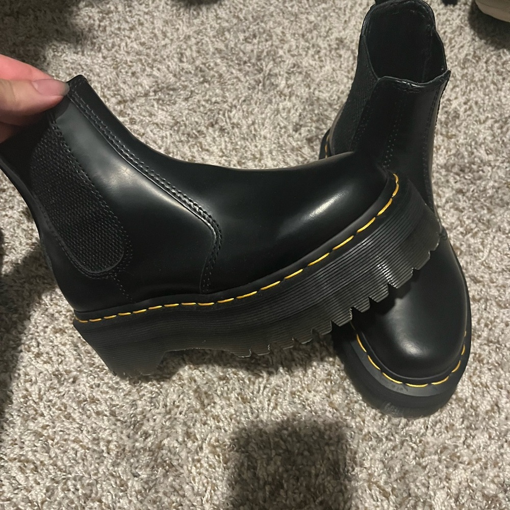 Dr. Martens Black Platform Chelsea Boots